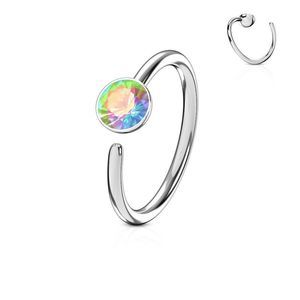 Single Gem End 316L Surgical Steel Nose Ring